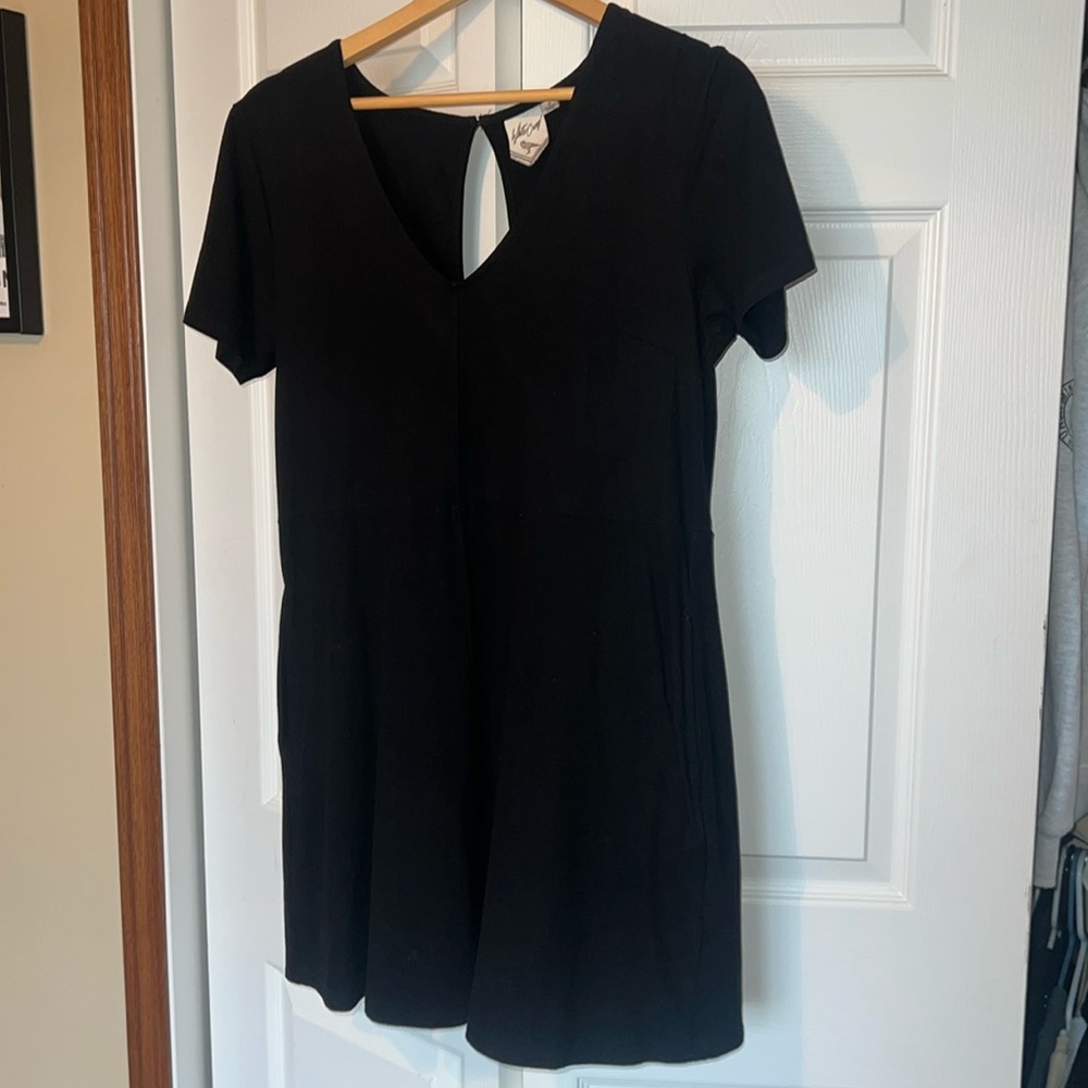 White Crow black babydoll dress with pockets size Medium